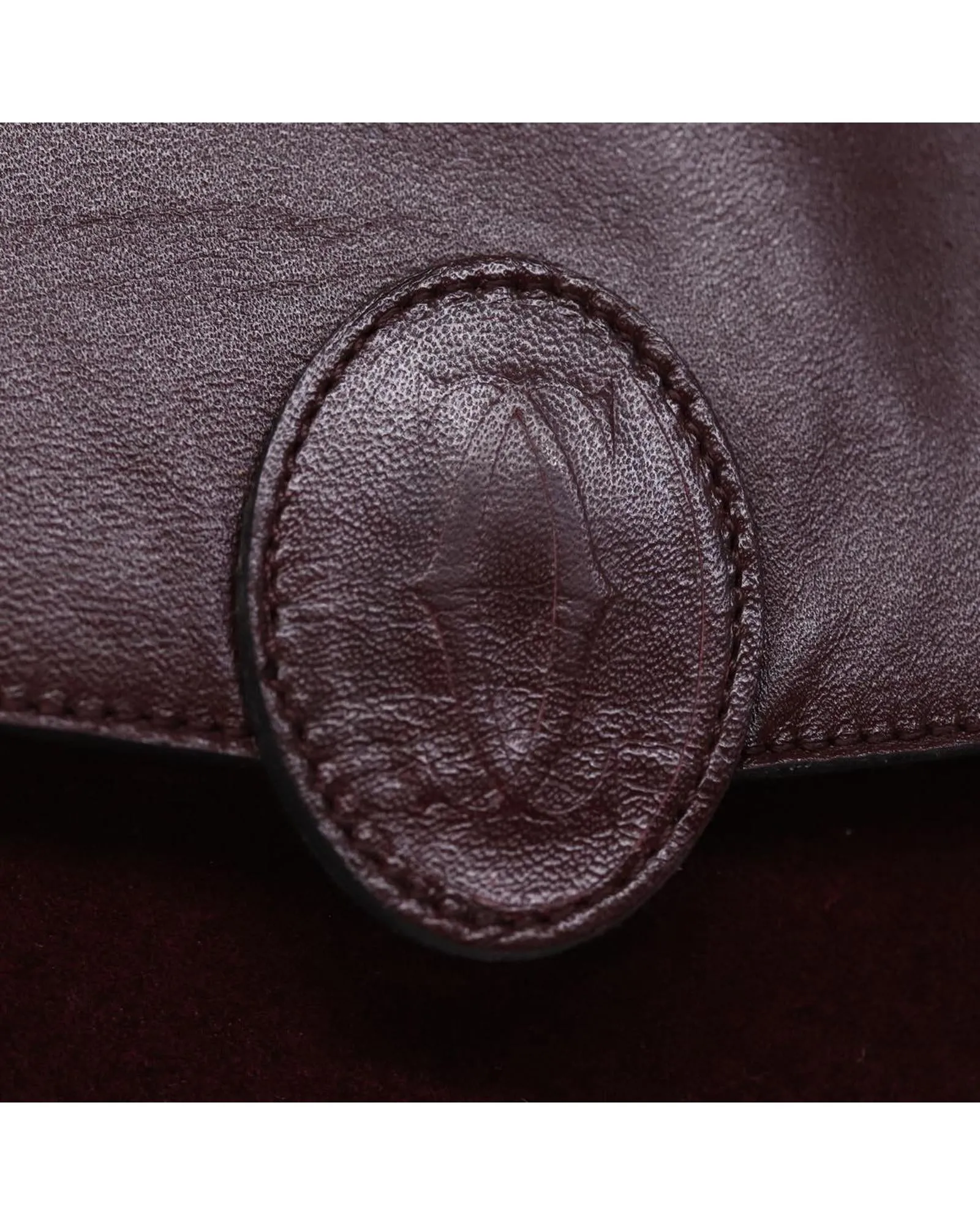 Suede Leather Clutch Bag with Item Box