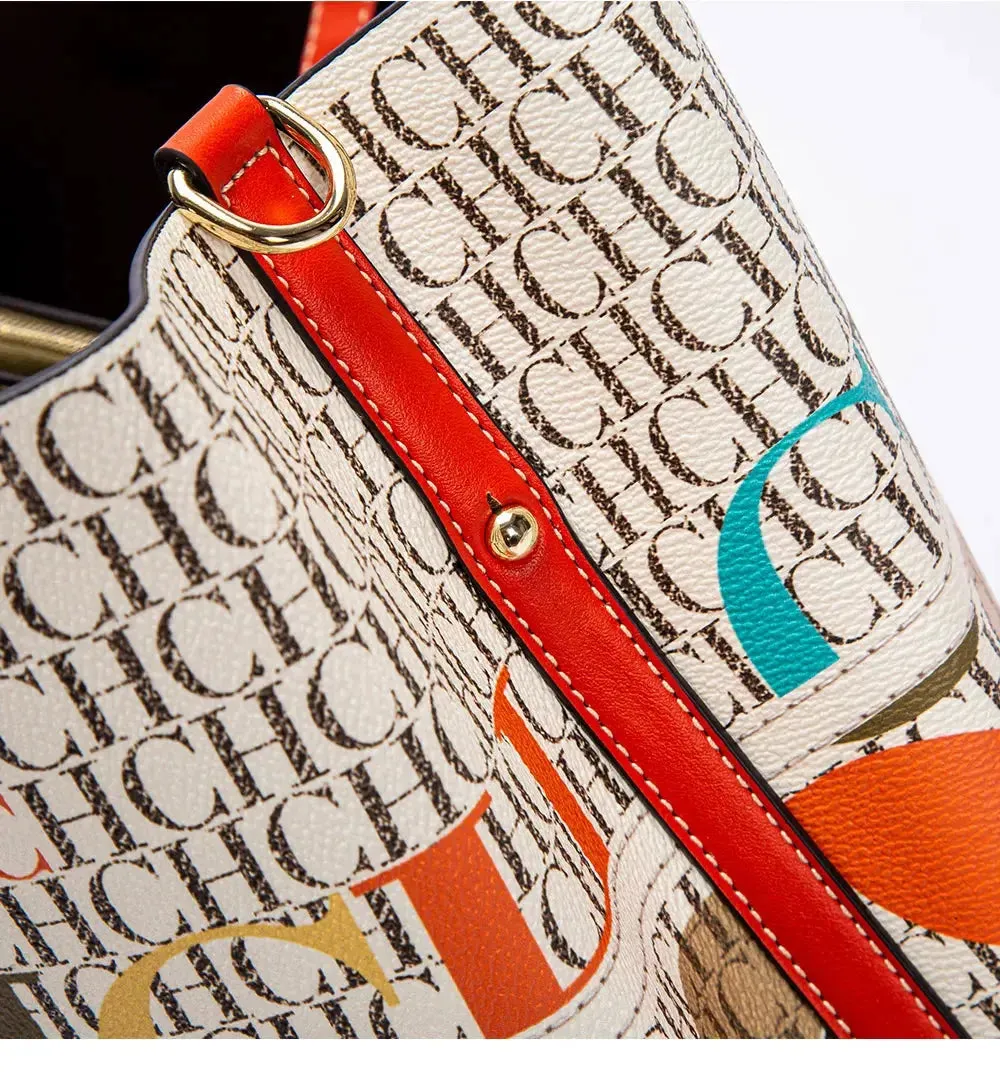 Unique Printing Design Women's Large Capacity Shoulder Bag Fashion Retro Style Exquisite Floral Women's Handbag