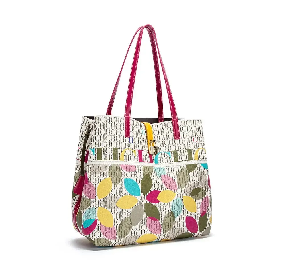 Unique Printing Design Women's Large Capacity Shoulder Bag Fashion Retro Style Exquisite Floral Women's Handbag