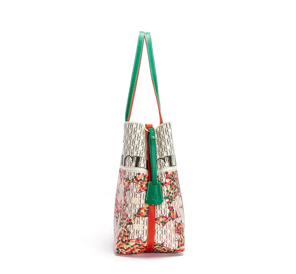 Unique Printing Design Women's Large Capacity Shoulder Bag Fashion Retro Style Exquisite Floral Women's Handbag