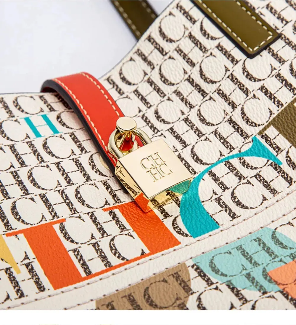 Unique Printing Design Women's Large Capacity Shoulder Bag Fashion Retro Style Exquisite Floral Women's Handbag