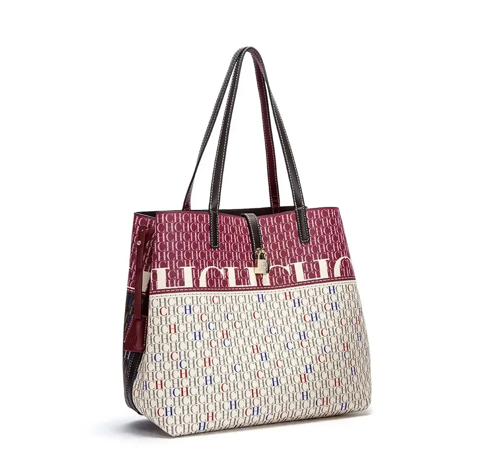Unique Printing Design Women's Large Capacity Shoulder Bag Fashion Retro Style Exquisite Floral Women's Handbag