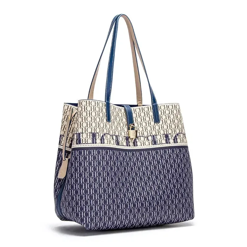 Unique Printing Design Women's Large Capacity Shoulder Bag Fashion Retro Style Exquisite Floral Women's Handbag