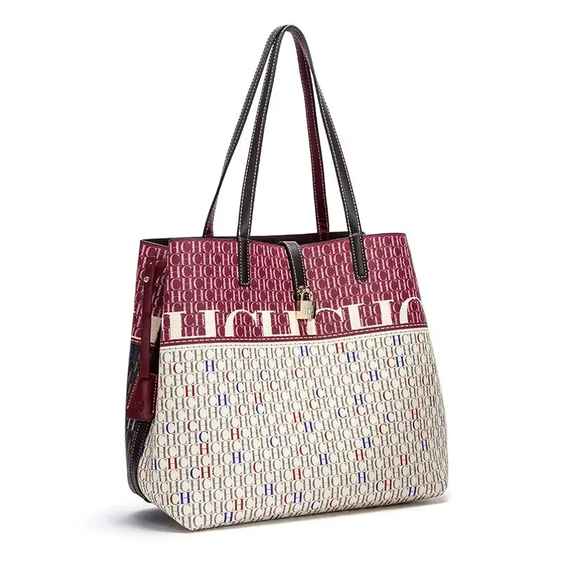 Unique Printing Design Women's Large Capacity Shoulder Bag Fashion Retro Style Exquisite Floral Women's Handbag