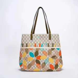 Unique Printing Design Women's Large Capacity Shoulder Bag Fashion Retro Style Exquisite Floral Women's Handbag