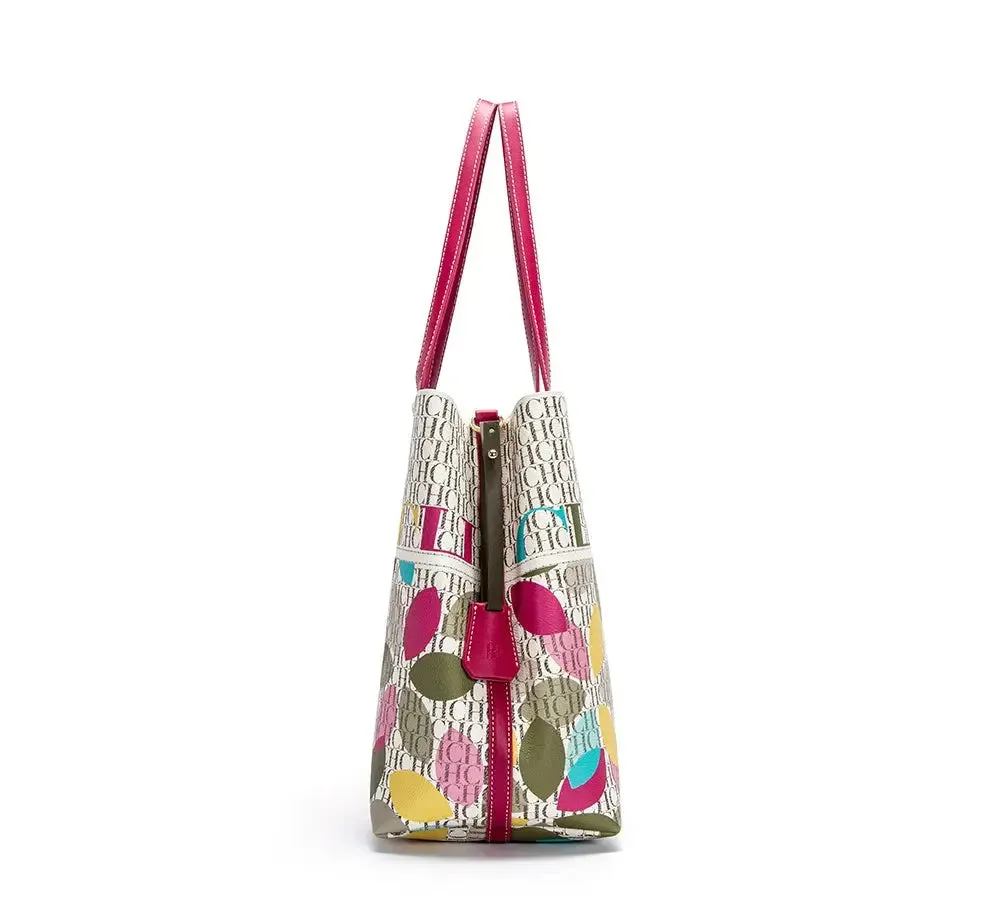Unique Printing Design Women's Large Capacity Shoulder Bag Fashion Retro Style Exquisite Floral Women's Handbag