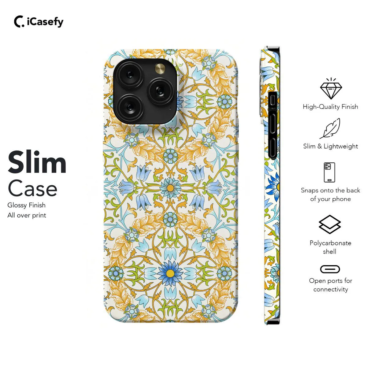 Vine Pattern William Phone Case iPhone Samsung Pixel & More