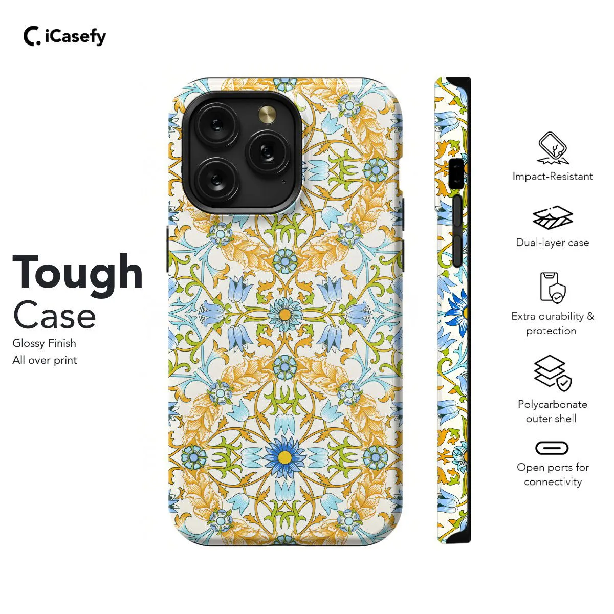 Vine Pattern William Phone Case iPhone Samsung Pixel & More