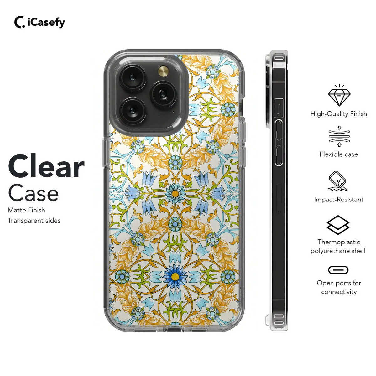 Vine Pattern William Phone Case iPhone Samsung Pixel & More