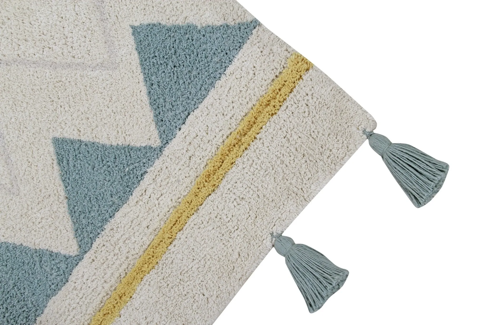 Washable Rug - Azteca - Vintage Blue - L