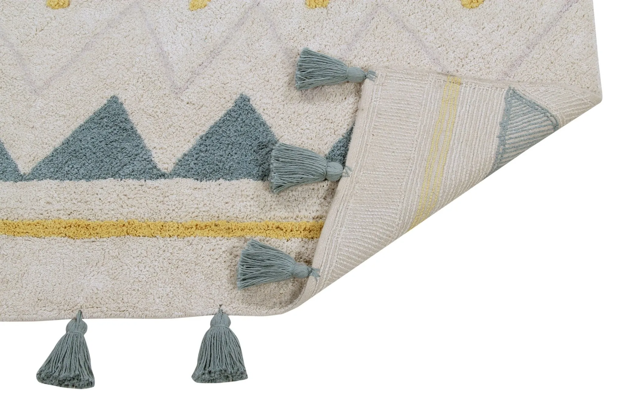 Washable Rug - Azteca - Vintage Blue - L