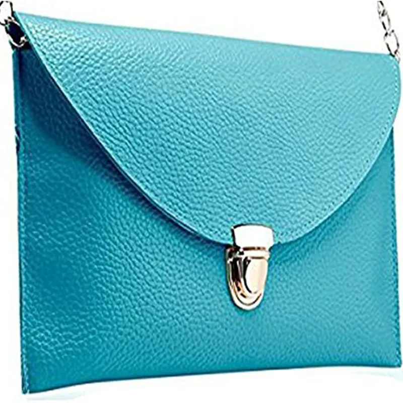 Women's Leather Envelope Crossbody Clutch