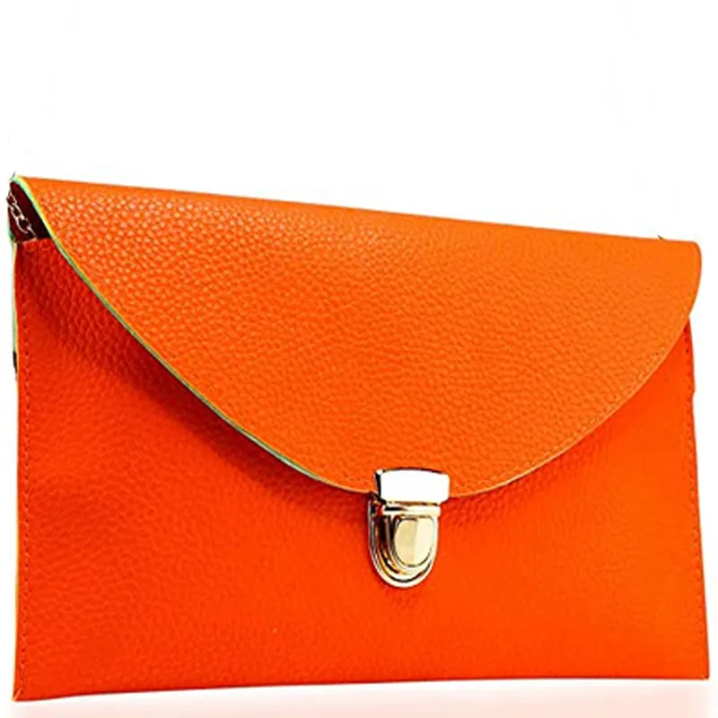 Women's Leather Envelope Crossbody Clutch