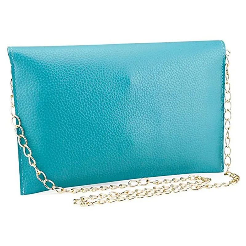 Women's Leather Envelope Crossbody Clutch