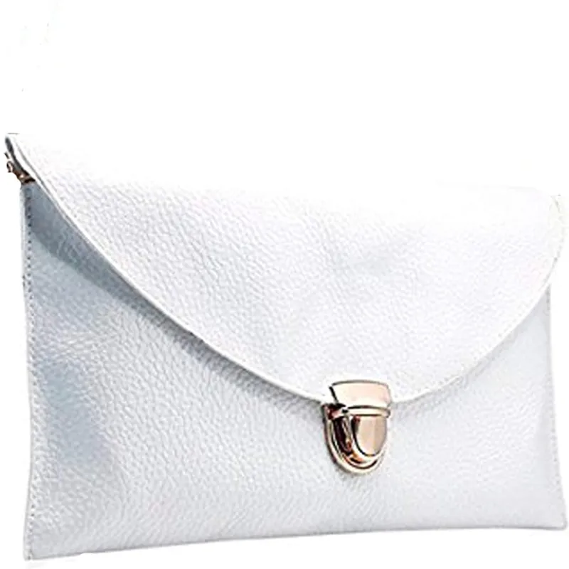 Women's Leather Envelope Crossbody Clutch