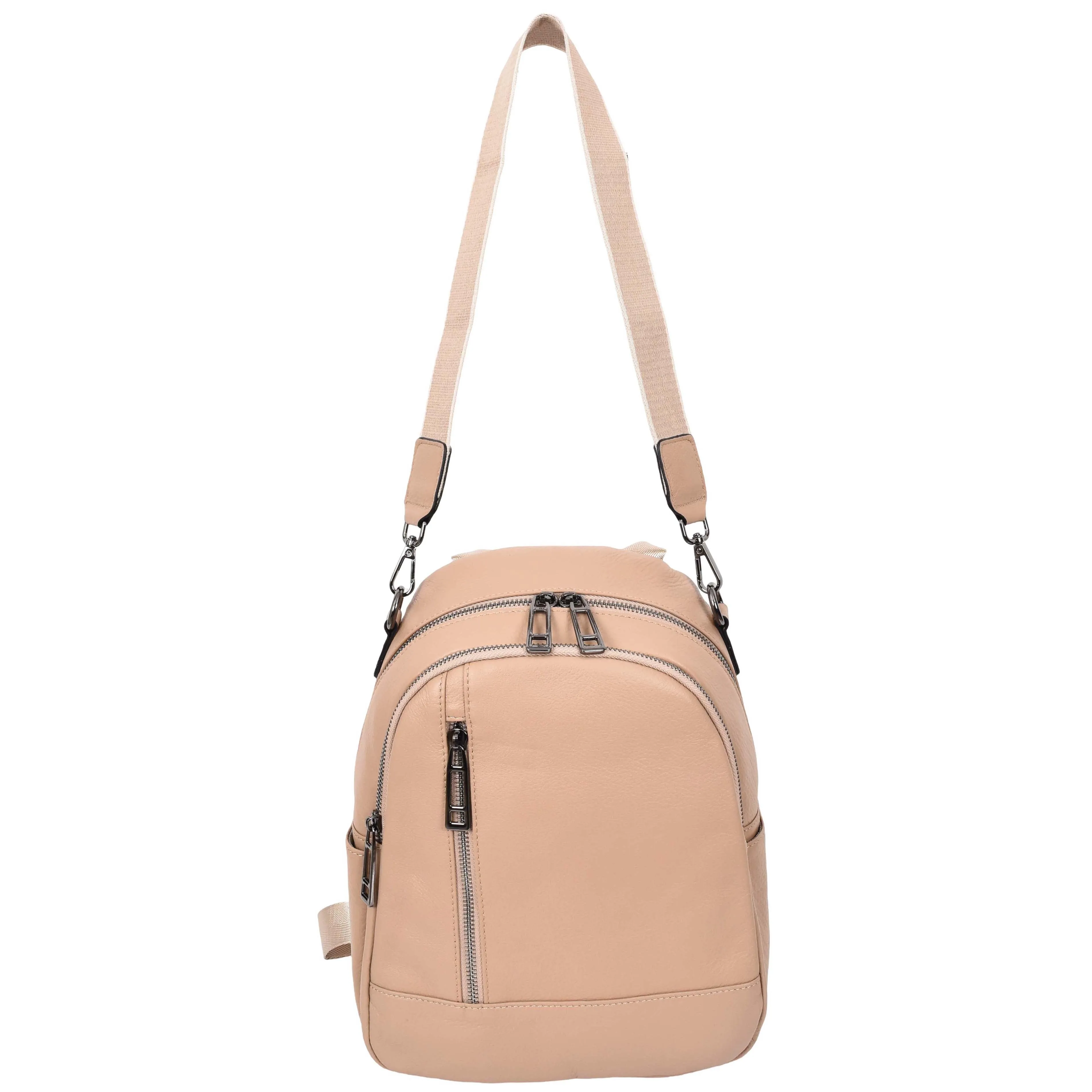 Womens Real Leather Casual Backpack Victoria Rose