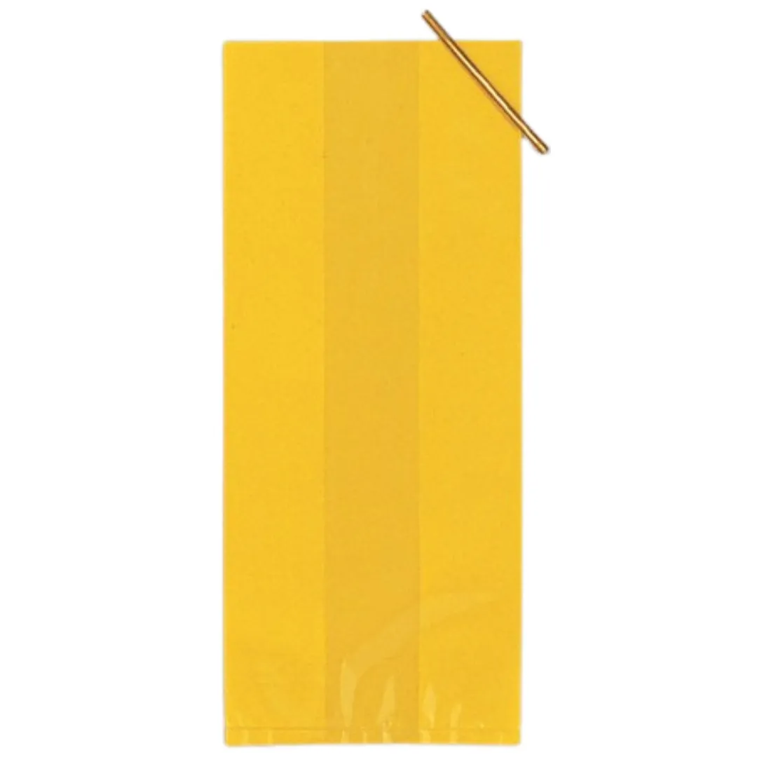 Yellow Solid Cello Bag (Pack of 20)