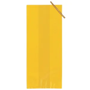 Yellow Solid Cello Bag (Pack of 20)